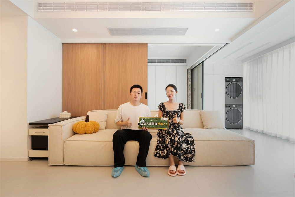 金科和雅東方135平原木奶油風裝修效果圖